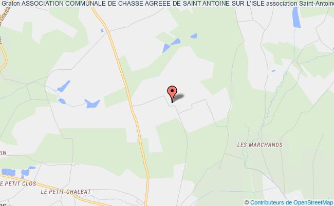 plan association Association Communale De Chasse Agreee De Saint Antoine Sur L'isle Saint-Antoine-sur-l'Isle