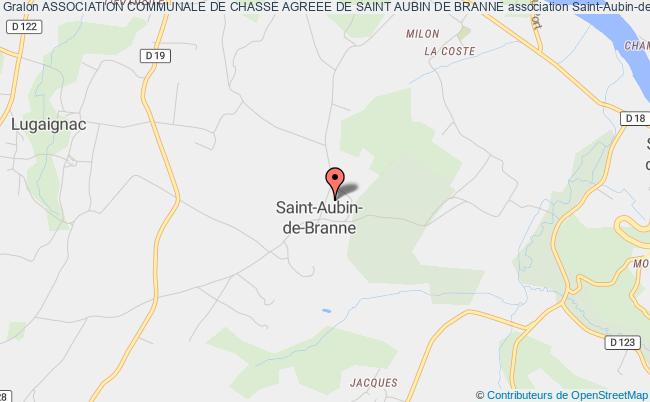 plan association Association Communale De Chasse Agreee De Saint Aubin De Branne Saint-Aubin-de-Branne