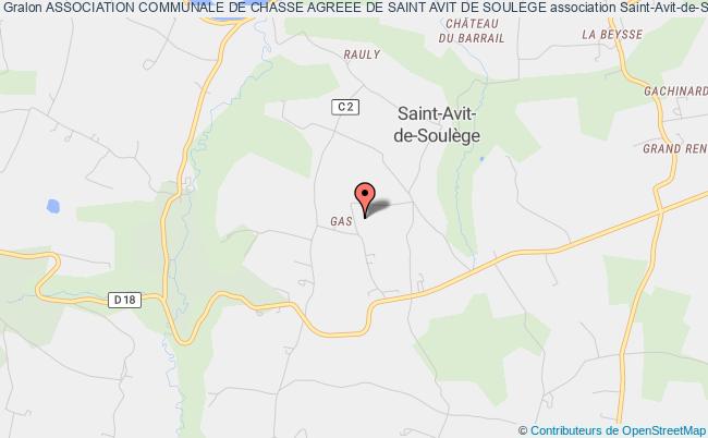 plan association Association Communale De Chasse Agreee De Saint Avit De Soulege Saint-Avit-de-Soulège