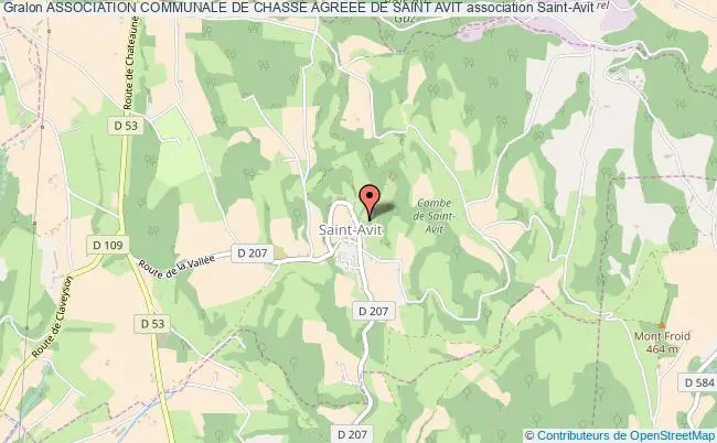 plan association Association Communale De Chasse Agreee De Saint Avit Saint-Avit