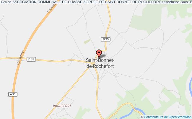 plan association Association Communale De Chasse Agreee De Saint Bonnet De Rochefort Saint-Bonnet-de-Rochefort