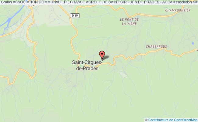 plan association Association Communale De Chasse Agreee De Saint Cirgues De Prades - Acca Saint-Cirgues-de-Prades