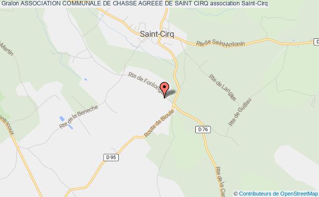 ASSOCIATION COMMUNALE DE CHASSE AGREEE DE SAINT CIRQ