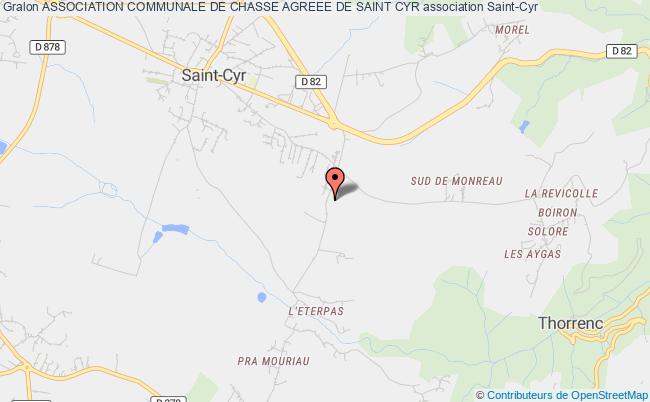 ASSOCIATION COMMUNALE DE CHASSE AGREEE DE SAINT CYR