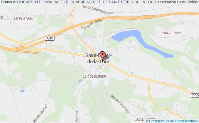 plan association Association Communale De Chasse Agreee De Saint Didier De La Tour Saint-Didier-de-la-Tour