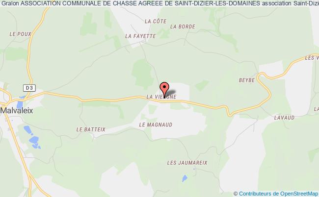 plan association Association Communale De Chasse Agreee De Saint-dizier-les-domaines Saint-Dizier-les-Domaines