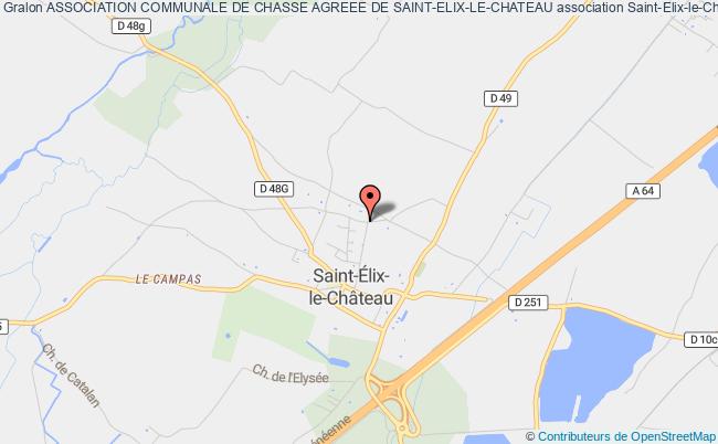 plan association Association Communale De Chasse Agreee De Saint-elix-le-chateau Saint-Élix-le-Château