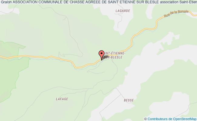 plan association Association Communale De Chasse Agreee De Saint Etienne Sur Blesle Saint-Étienne-sur-Blesle