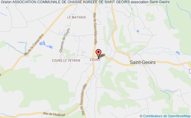 plan association Association Communale De Chasse Agreee De Saint Geoirs Saint-Geoirs