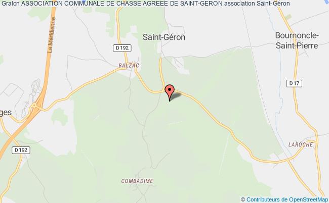 plan association Association Communale De Chasse Agreee De Saint-geron Saint-Géron
