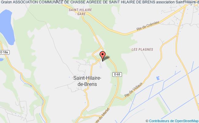 ASSOCIATION COMMUNALE DE CHASSE AGREEE DE SAINT HILAIRE DE BRENS