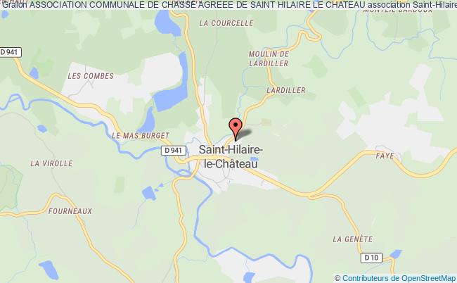 plan association Association Communale De Chasse Agreee De Saint Hilaire Le Chateau Saint-Hilaire-le-Château