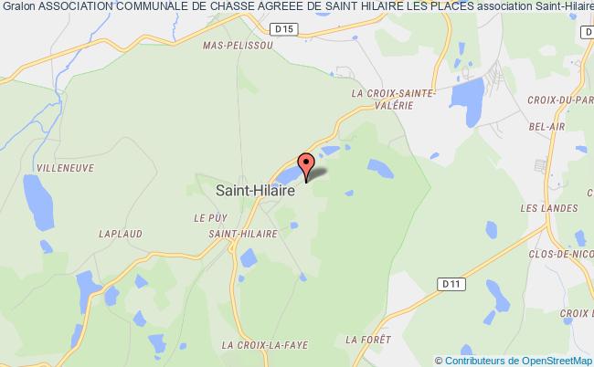 ASSOCIATION COMMUNALE DE CHASSE AGREEE DE SAINT HILAIRE LES PLACES