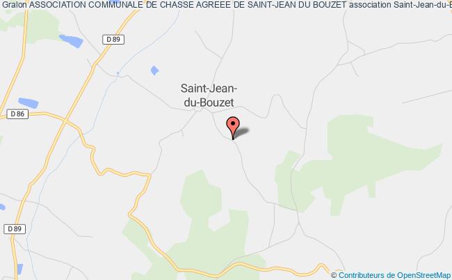 plan association Association Communale De Chasse Agreee De Saint-jean Du Bouzet Saint-Jean-du-Bouzet