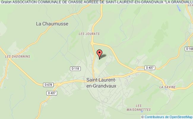 ASSOCIATION COMMUNALE DE CHASSE AGREEE DE SAINT-LAURENT-EN-GRANDVAUX "LA GRANDVALLIERE"