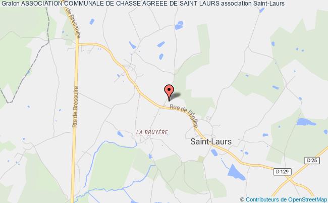 plan association Association Communale De Chasse Agreee De Saint Laurs Saint-Laurs