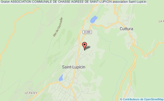 plan association Association Communale De Chasse Agreee De Saint-lupicin COTEAUX-du-LIZON