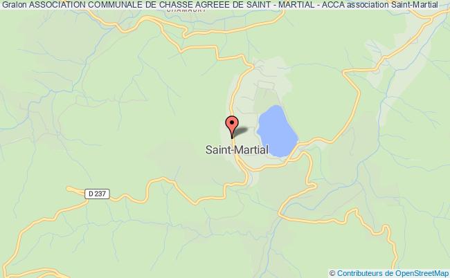 ASSOCIATION COMMUNALE DE CHASSE AGREEE DE SAINT - MARTIAL - ACCA