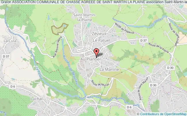 plan association Association Communale De Chasse Agreee De Saint Martin La Plaine Saint-Martin-la-Plaine