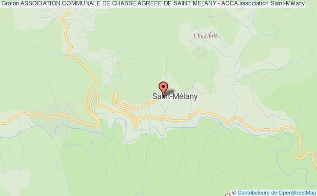 plan association Association Communale De Chasse Agreee De Saint Melany - Acca Saint-Mélany