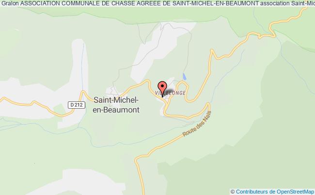 plan association Association Communale De Chasse Agreee De Saint-michel-en-beaumont Saint-Michel-en-Beaumont