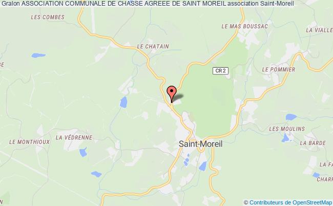 plan association Association Communale De Chasse Agreee De Saint Moreil Saint-Moreil