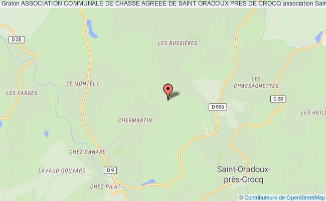 plan association Association Communale De Chasse Agreee De Saint Oradoux Pres De Crocq Saint-Oradoux-près-Crocq
