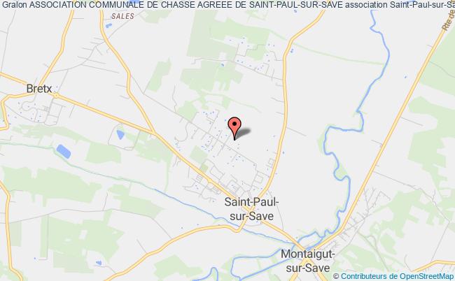 plan association Association Communale De Chasse Agreee De Saint-paul-sur-save Saint-Paul-sur-Save