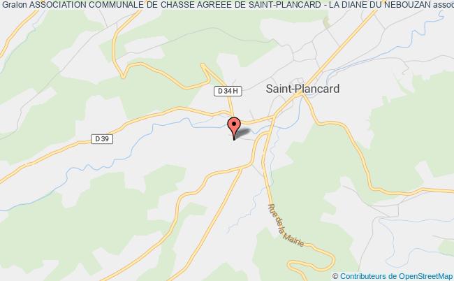 plan association Association Communale De Chasse Agreee De Saint-plancard - La Diane Du Nebouzan Saint-Plancard