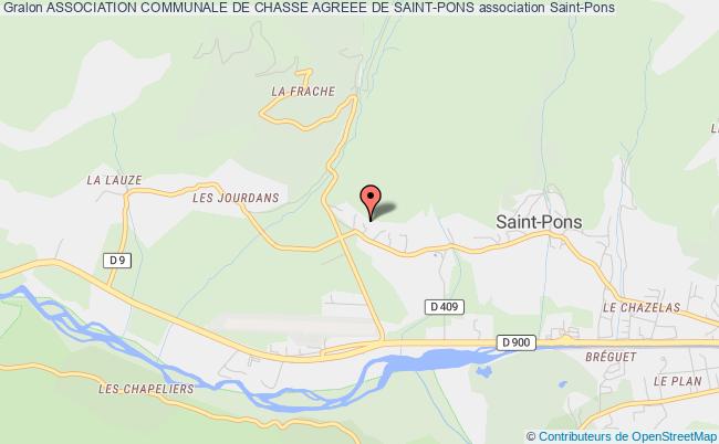 plan association Association Communale De Chasse Agreee De Saint-pons Saint-Pons