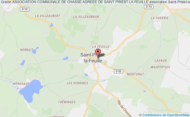 plan association Association Communale De Chasse Agreee De Saint Priest La Feuille Saint-Priest-la-Feuille