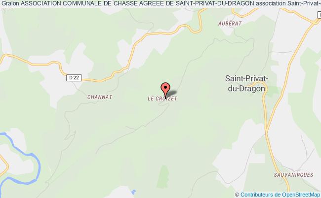 plan association Association Communale De Chasse Agreee De Saint-privat-du-dragon Saint-Privat-du-Dragon