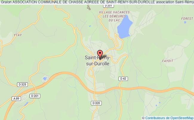 plan association Association Communale De Chasse Agreee De Saint-remy-sur-durolle Saint-Rémy-sur-Durolle