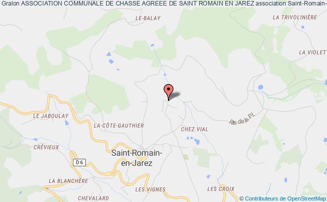 plan association Association Communale De Chasse Agreee De Saint Romain En Jarez Saint-Romain-en-Jarez