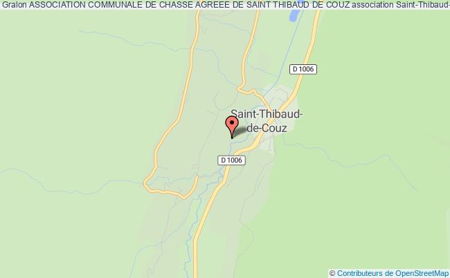 plan association Association Communale De Chasse Agreee De Saint Thibaud De Couz Saint-Thibaud-de-Couz