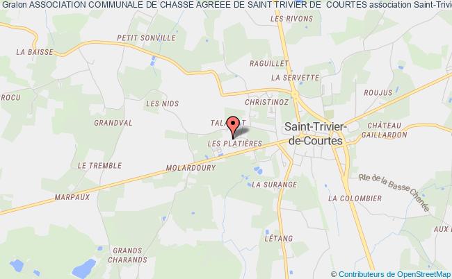 plan association Association Communale De Chasse Agreee De Saint Trivier De  Courtes Saint-Trivier-de-Courtes