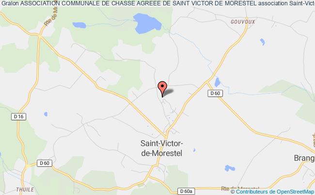 plan association Association Communale De Chasse Agreee De Saint Victor De Morestel Saint-Victor-de-Morestel