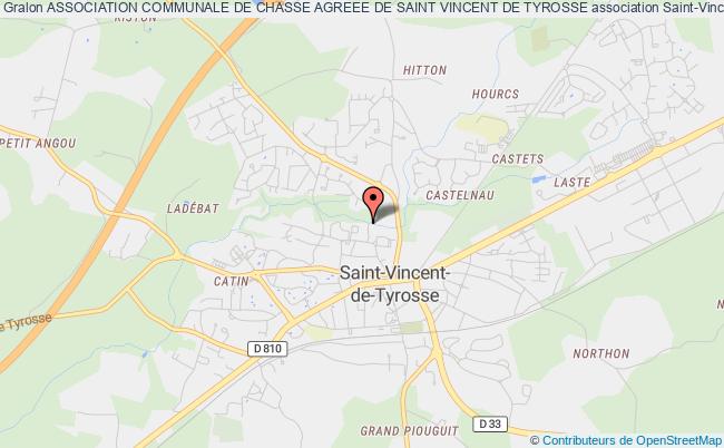 plan association Association Communale De Chasse Agreee De Saint Vincent De Tyrosse Saint-Vincent-de-Tyrosse