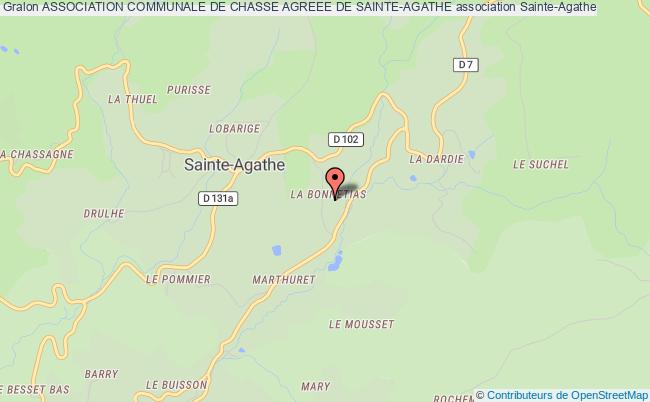 ASSOCIATION COMMUNALE DE CHASSE AGREEE DE SAINTE-AGATHE
