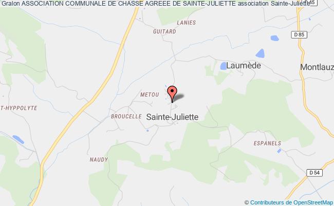 ASSOCIATION COMMUNALE DE CHASSE AGREEE DE SAINTE-JULIETTE