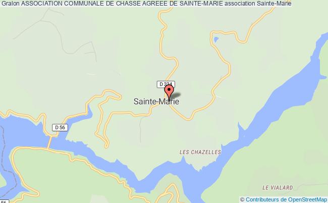 ASSOCIATION COMMUNALE DE CHASSE AGREEE DE SAINTE-MARIE