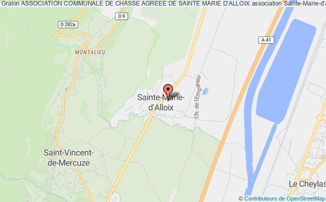 ASSOCIATION COMMUNALE DE CHASSE AGREEE DE SAINTE MARIE D'ALLOIX