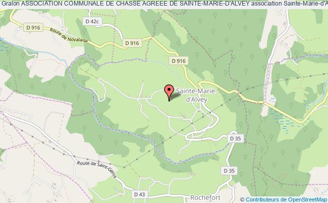 plan association Association Communale De Chasse Agreee De Sainte-marie-d'alvey Sainte-Marie-d'Alvey