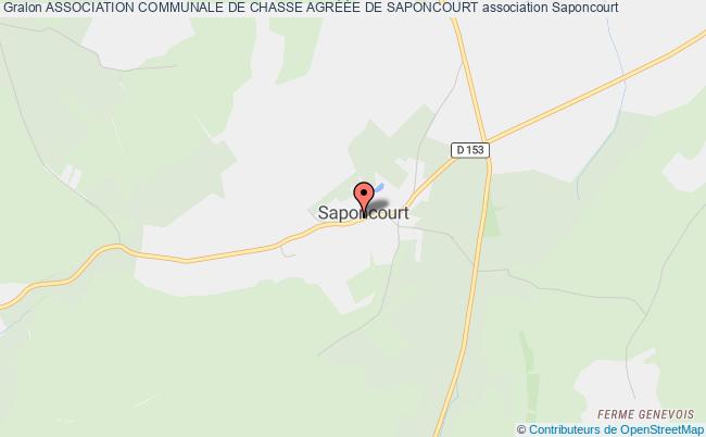 plan association Association Communale De Chasse AgrÉÉe De Saponcourt Saponcourt