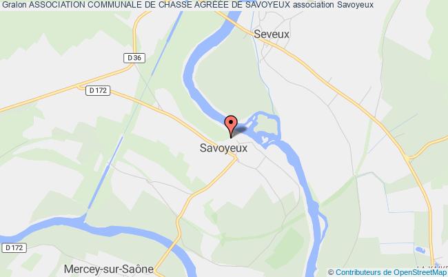 plan association Association Communale De Chasse AgrÉÉe De Savoyeux Savoyeux