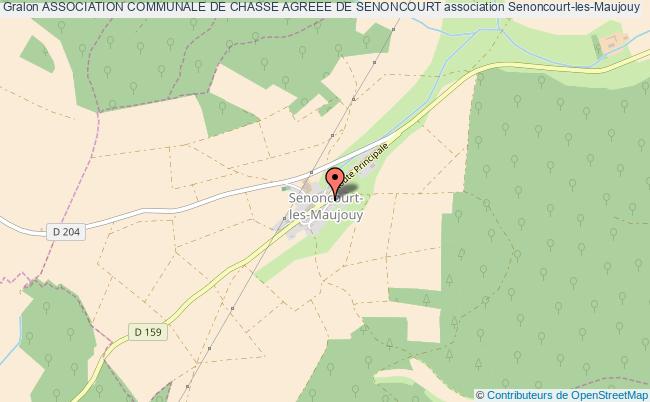 plan association Association Communale De Chasse Agreee De Senoncourt Senoncourt-les-Maujouy