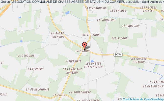 plan association Association Communale De Chasse Agreee De St Aubin Du Cormier. Saint-Aubin-du-Cormier