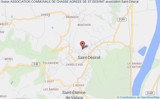 plan association Association Communale De Chasse Agreee De St Desirat Saint-Désirat
