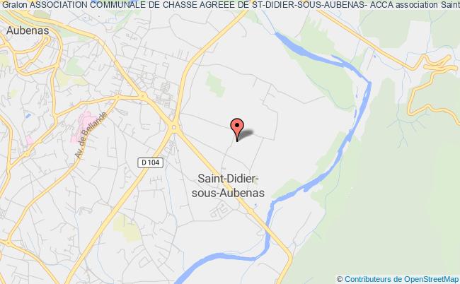 plan association Association Communale De Chasse Agreee De St-didier-sous-aubenas- Acca Saint-Didier-sous-Aubenas