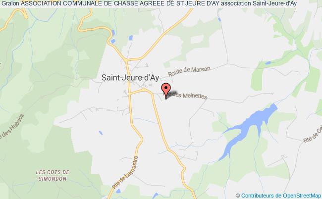ASSOCIATION COMMUNALE DE CHASSE AGREEE DE ST JEURE D'AY
